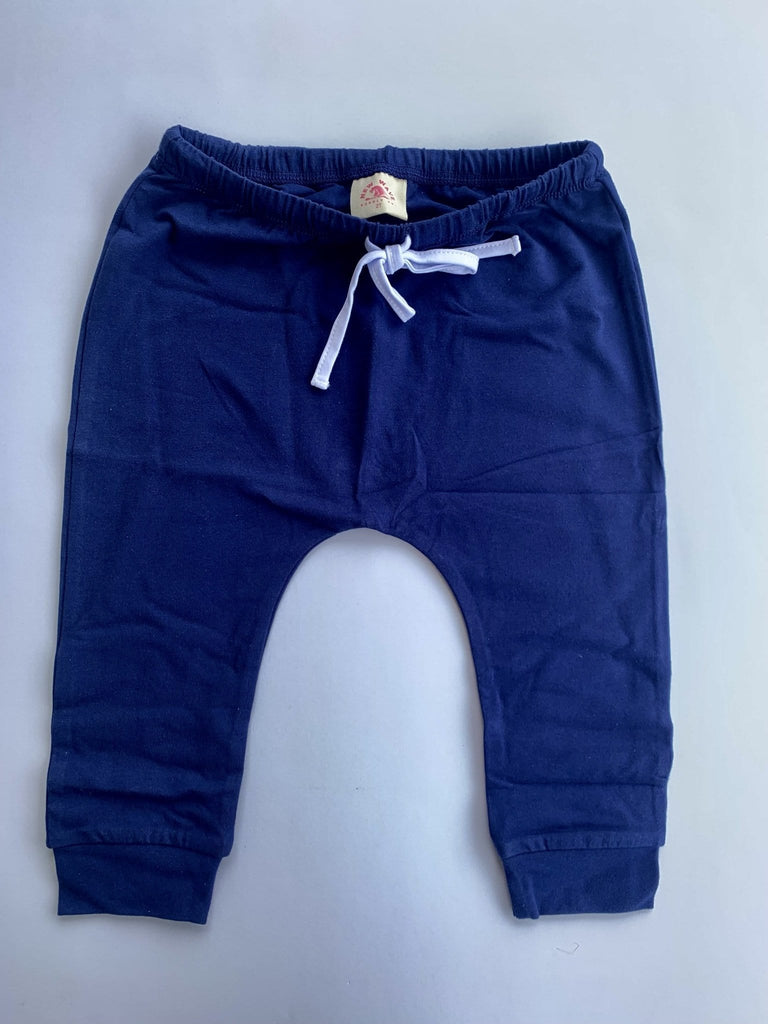 Organic Toddler Joggers / Harem Pants in Navy