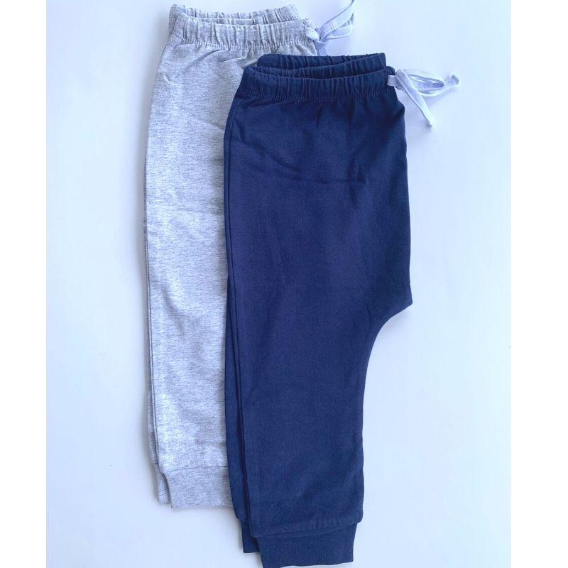 Organic Toddler Joggers / Harem Pants in Heather Grey