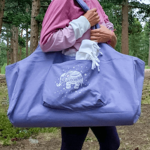 Indian Lotus Elephant Yoga Bag | yoga bag | www.newwavesupplyco.com